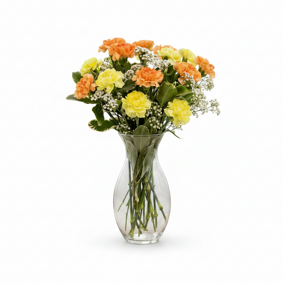 Classic Golden Times Carnation Bouquet