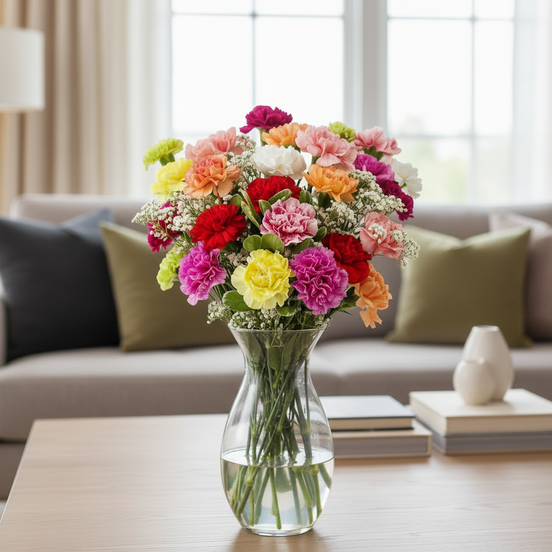Deluxe Rainbow Carnation Bouquet