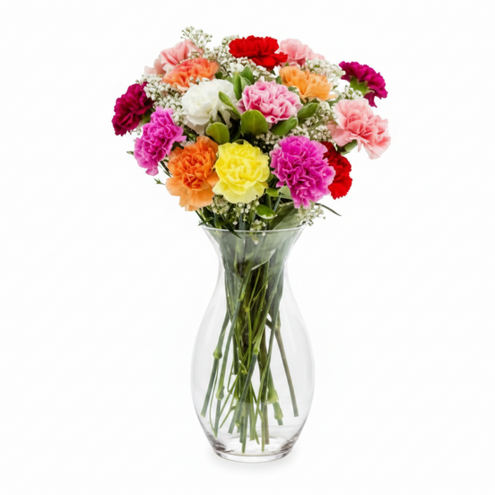 Classic Rainbow Carnation Bouquet